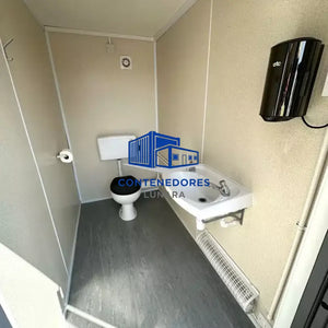 BLOQUE DE SANITARIOS DE 20 PIES
