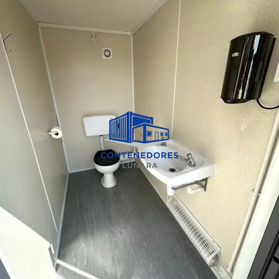 BLOQUE DE SANITARIOS DE 20 PIES