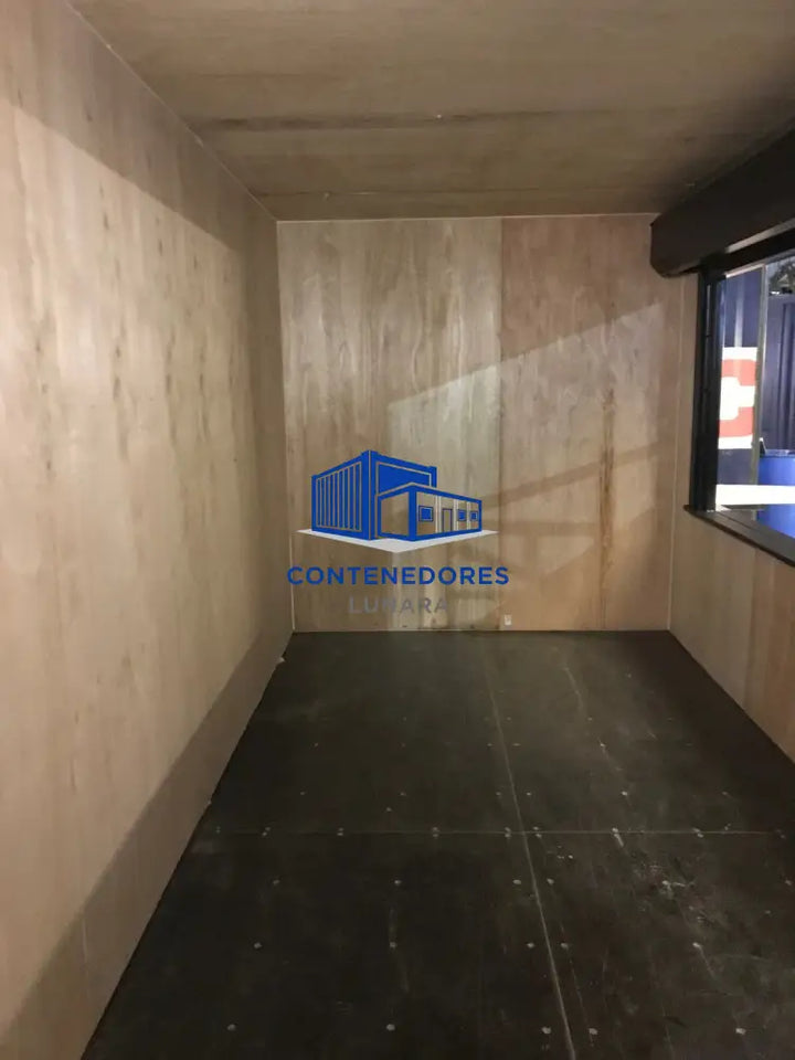 CONTENEDOR DE 20 PIES BAR / CAFETERIA CON REVESTIMIENTO DE MADERA