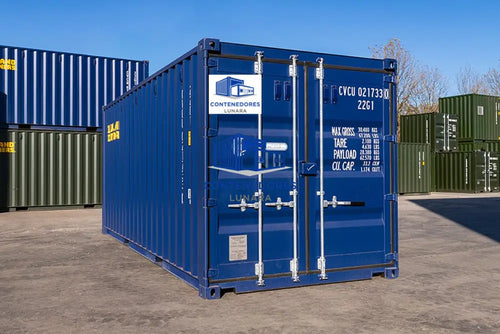 CONTENEDOR DE 20 PIES ESTANDAR AZUL - NUEVO
