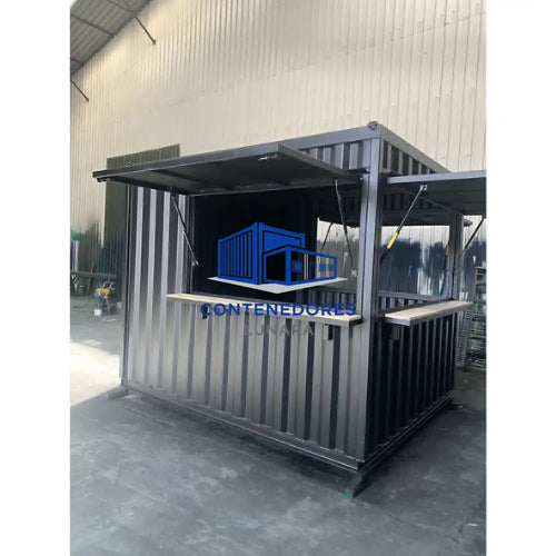 CONTENEDOR DE ENVIO DE 10 PIES CAFETERIA DE 3 PUERTAS