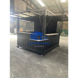 CONTENEDOR DE ENVIO DE 10 PIES CAFETERIA DE 3 PUERTAS