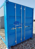 CONTENEDOR DE EXPOSICIÓN DE 20 PIES HC VITRADO AZUL