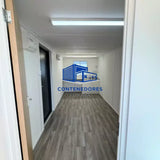 CONTENEDOR DE OFICINA 2,4 x 6,4 M CON BANO Y COCINA