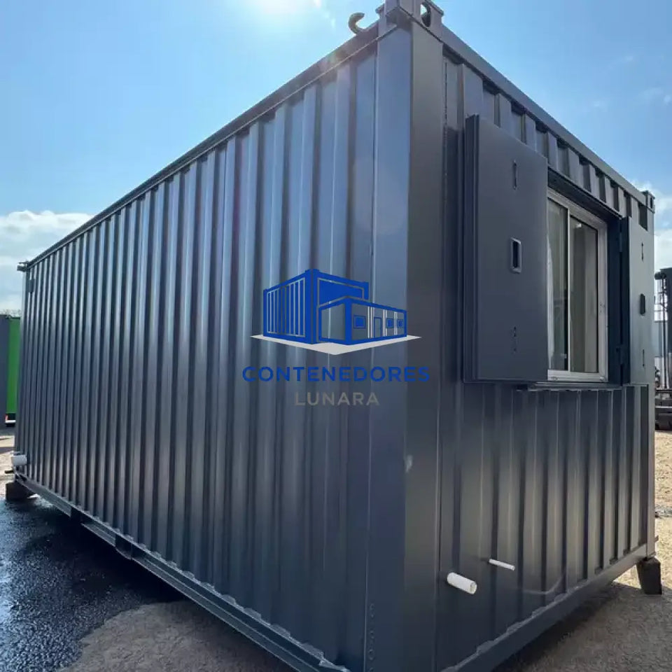 CONTENEDOR DE OFICINA 2,4 x 6,4 M CON BANO Y COCINA