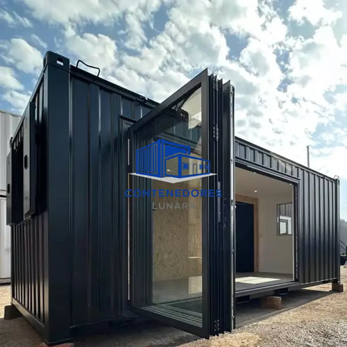 CONTENEDOR DE OFICINA 6,4 X 2,4 M CON PUERTA PLEGABLE