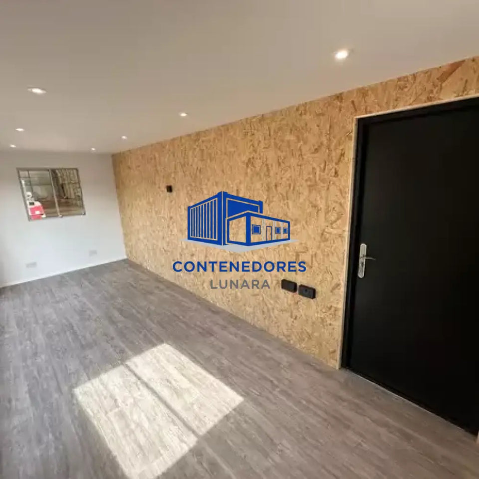 CONTENEDOR DE OFICINA 6,4 X 2,4 M CON PUERTA PLEGABLE