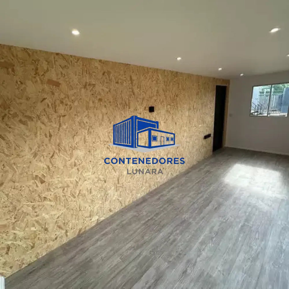 CONTENEDOR DE OFICINA 6,4 X 2,4 M CON PUERTA PLEGABLE