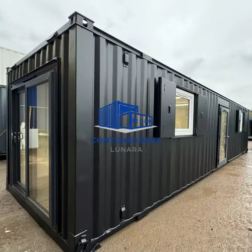 CONTENEDOR DE OFICINA 9,7 X 3 M CON PUERTA CORREDIZA