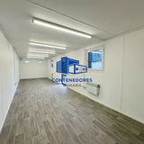 CONTENEDOR DE OFICINA 9,7 X 3 M CON PUERTA CORREDIZA