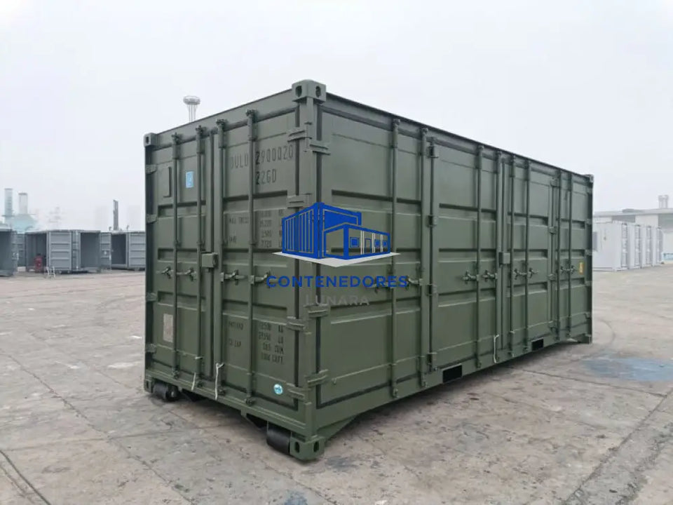 CONTENEDOR MARITIMO DE 20 PIES CON ACCESO LATERAL COMPLETO STANAG - NUEVO