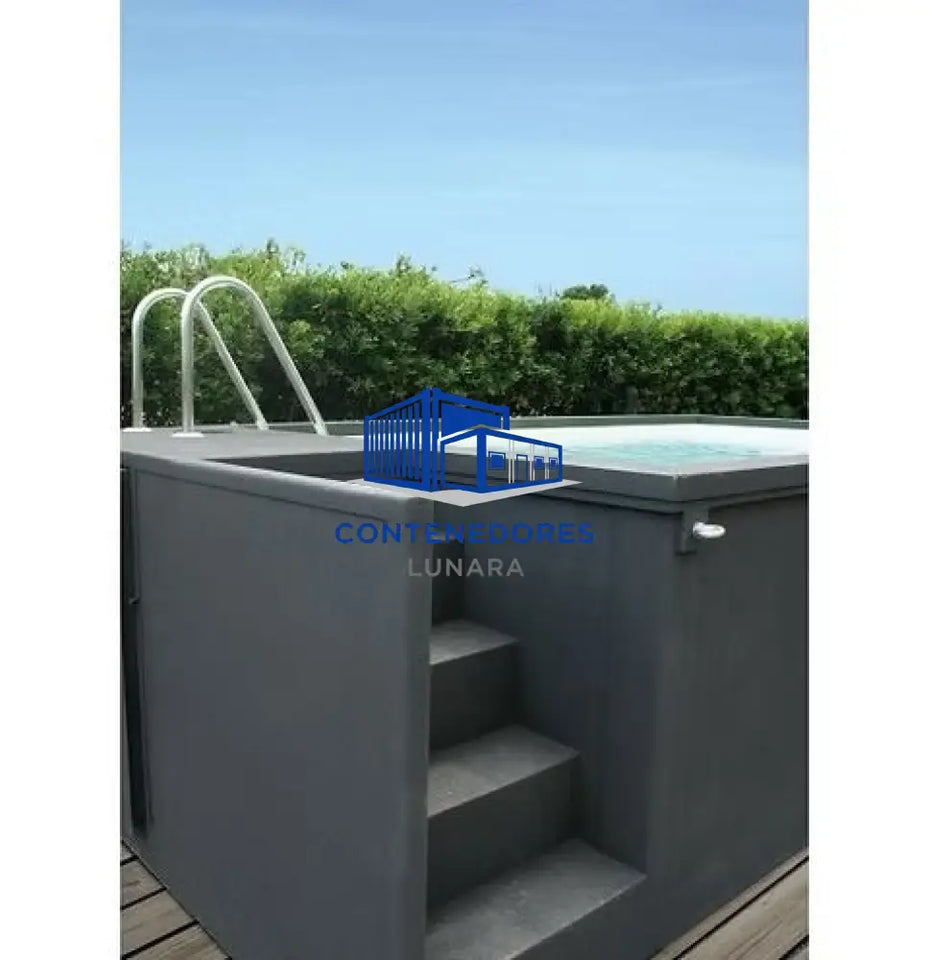 MINI CONTENEDOR DE PISCINA MÓVIL 5M25x2M55x1M26