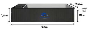 PISCINA CONTENEDOR DE 6.2 M X 2.5 M