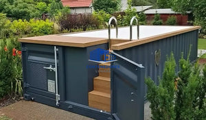 PISCINA CONTENEDOR DE 6.2 M x 2.5 M CON BOMBA DE CALOR
